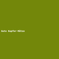 Gute Kupfer-M&uuml;tze