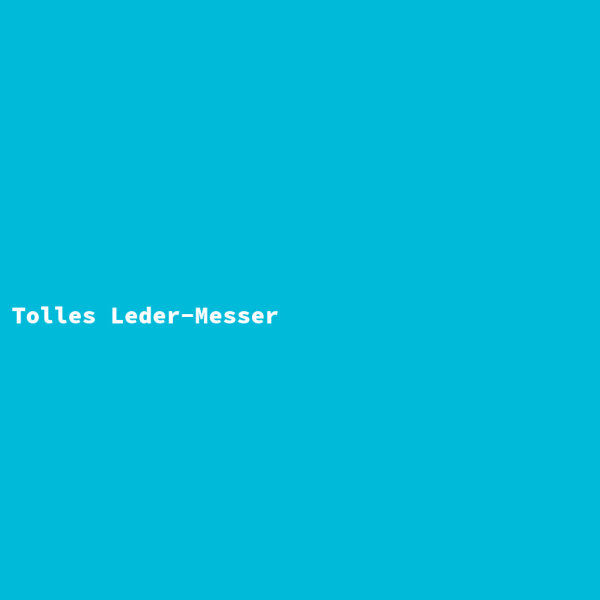 Tolles Leder-Messer