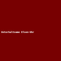 Unterhaltsame Eisen-Uhr