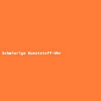 Schmierige Kunststoff-Uhr